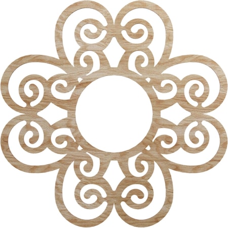 Ekena Millwork Cohen Wood Fretwork Pierced Ceiling Medallion, Red Oak, 32"OD x 11"ID x 1/4"T CMWP32X32X0250CORO
